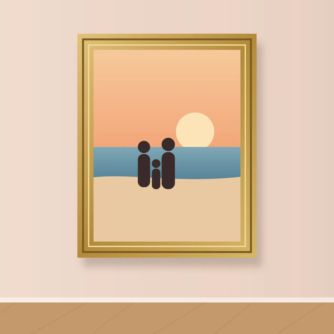 Contoh cetak kanvas frame ornament