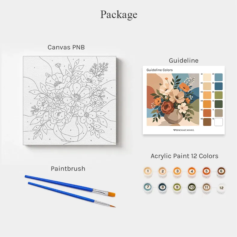Paket Paint by Number seri Earth Neutral