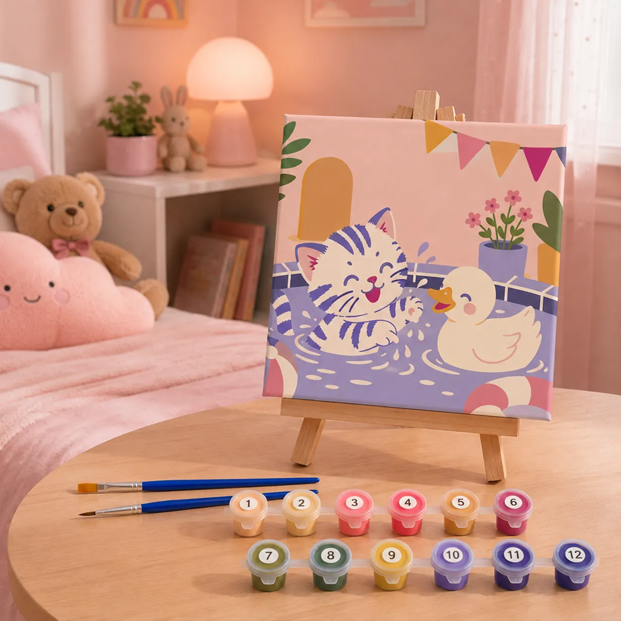 Paint by Number Pastel Bloom