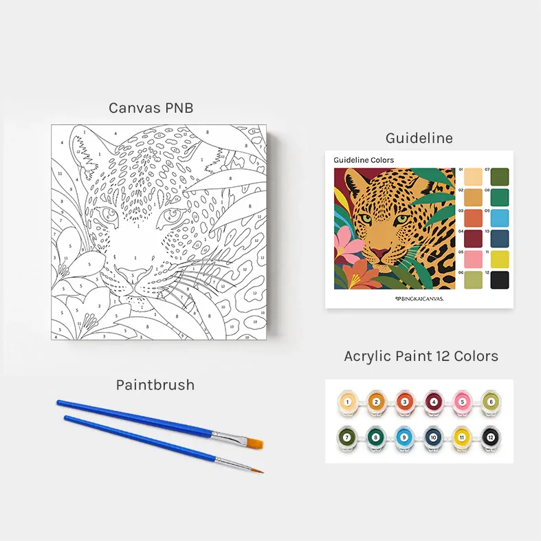 Paket Paint by Number seri Bold Earth