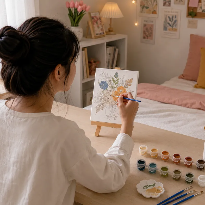 Melukis Paint by Number Seri Earth Neutral