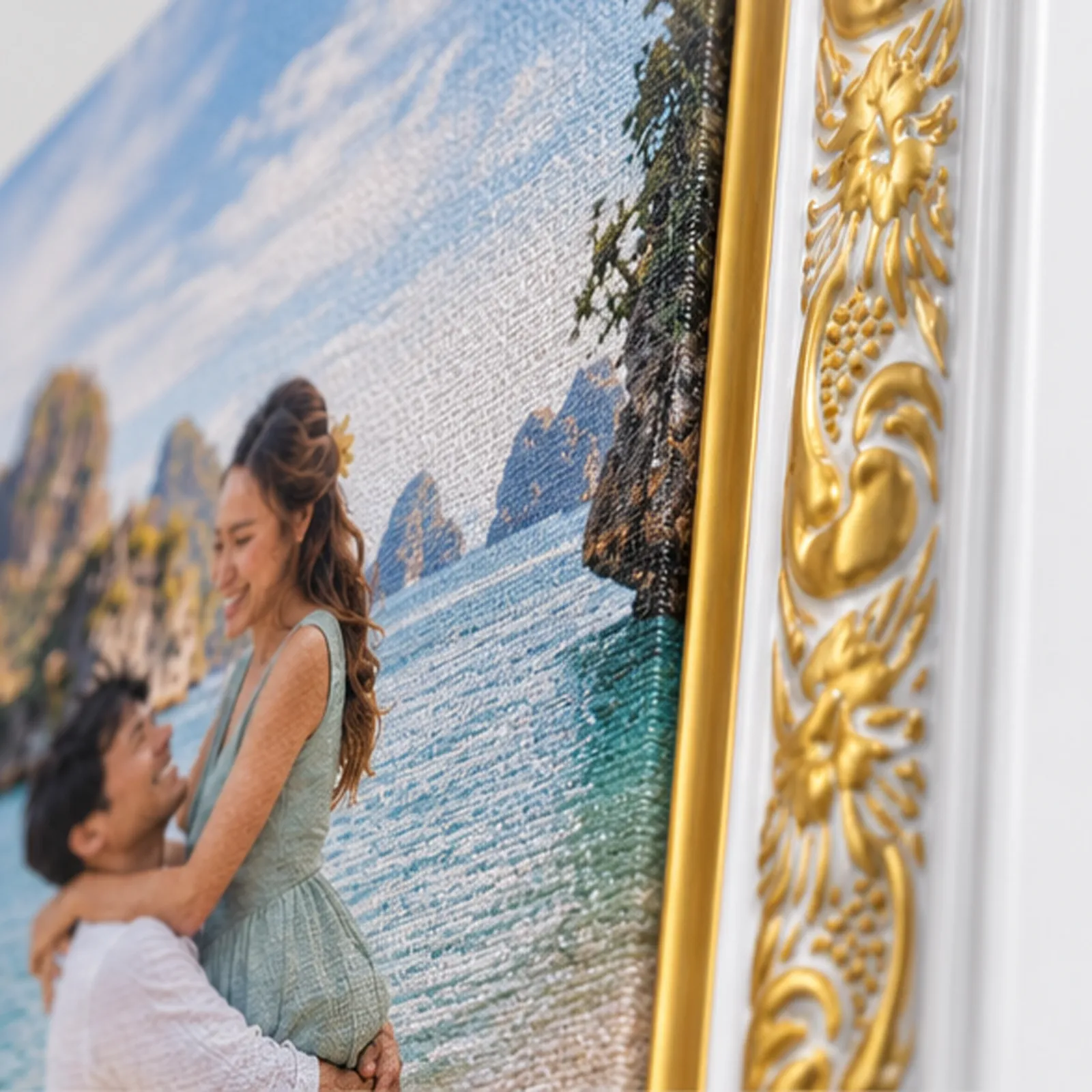 Cetak Kanvas Frame Ornamen 3 cm