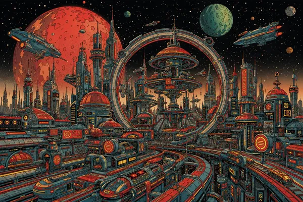 Retro Space Colony