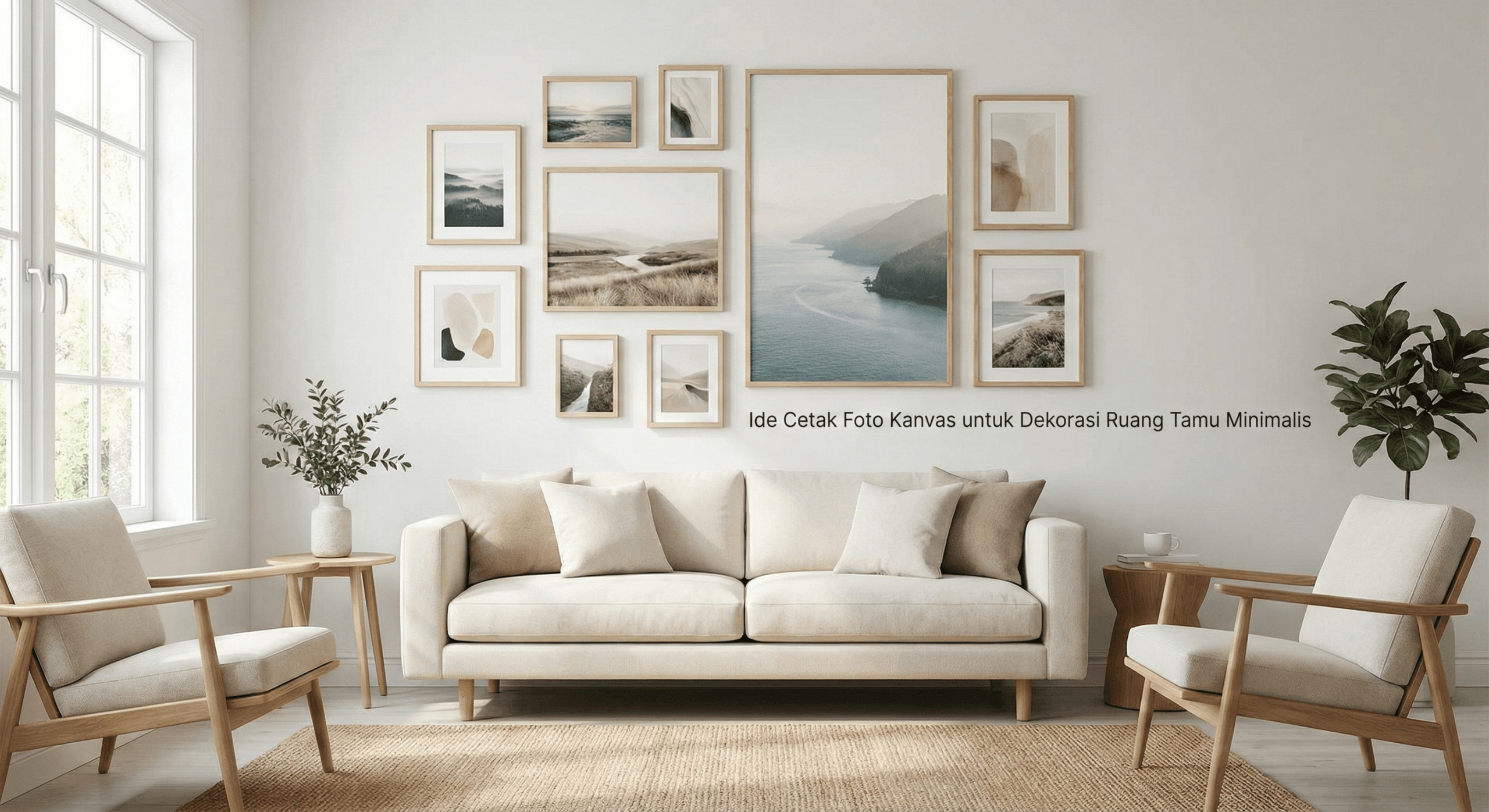 5 Ide Cetak Foto Kanvas untuk Dekorasi Ruang Tamu Minimalis foto utama
