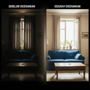 10 Kesalahan Saat Memesan Canvas Print yang Harus Dihindari Perbandingan cahaya ruangan