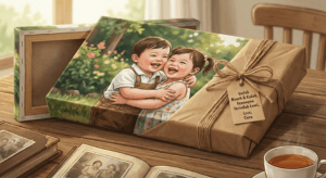 Inspirasi Hadiah untuk Orang Tua konsep foto cucu yang menggemaskan