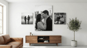 konsep gaya hitam putih (black & white) untuk kesan minimalis