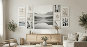 Tren Wall Art Hitam Putih untuk Rumah Modern konsep memilih hitam putih