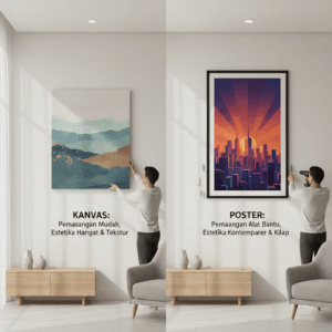 konsep pemasangan dan estetika ruangan