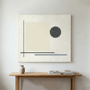 Ide Dekorasi Kanvas Dinding untuk Ruang Kerja Simple konsep seni abstrak minimalis (abstract minimalist) (2)