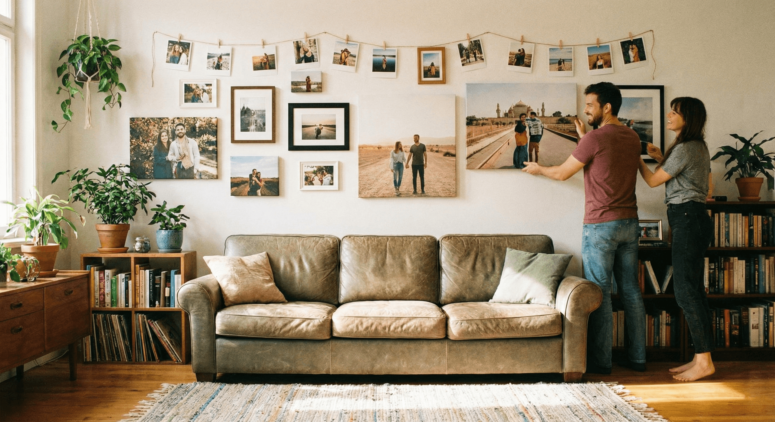 7 Ide Dekor Cetak Foto Kanvas untuk Rumah Low Budget new two