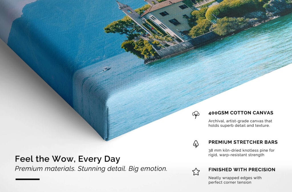 canvas print close up