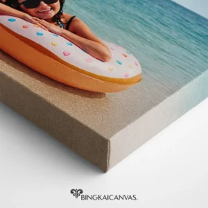Cetak kanvas bingkai foto pantai