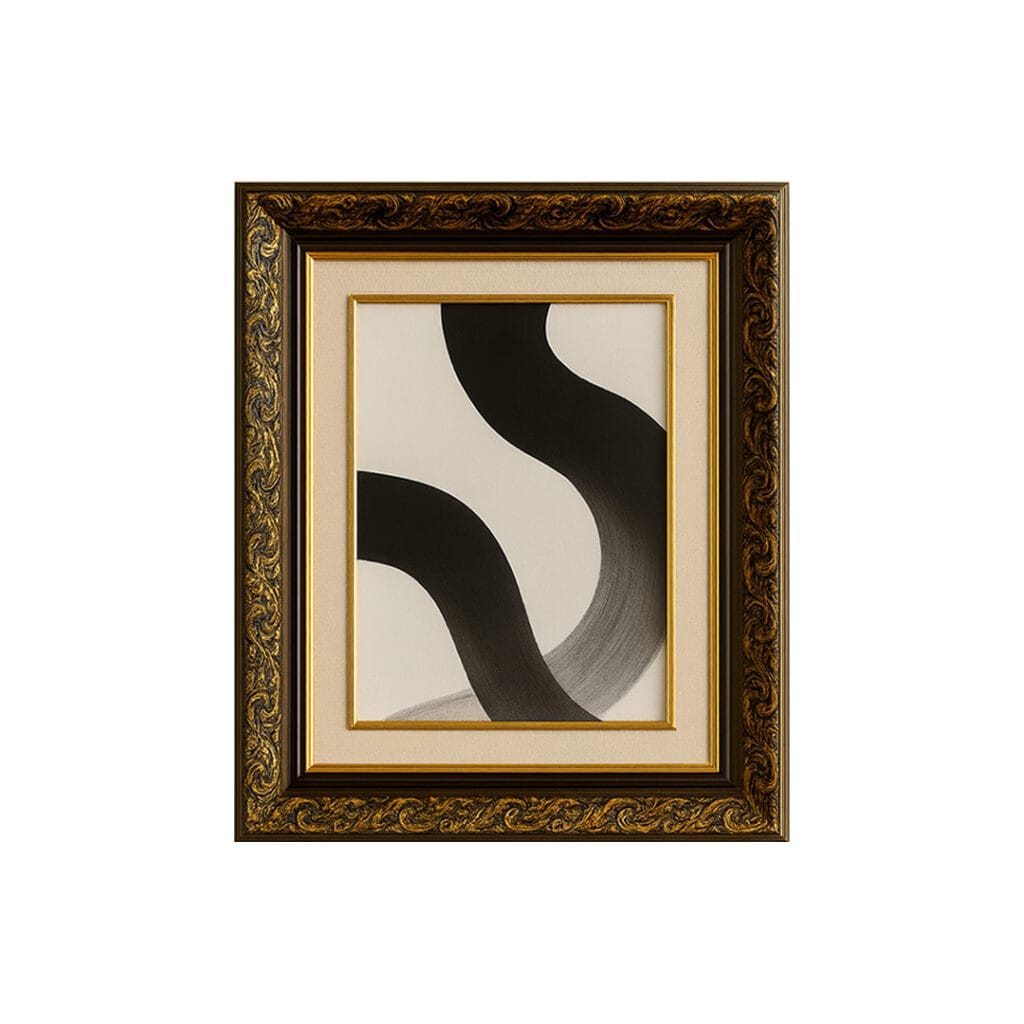 Seni lukis abstrak hitam putih