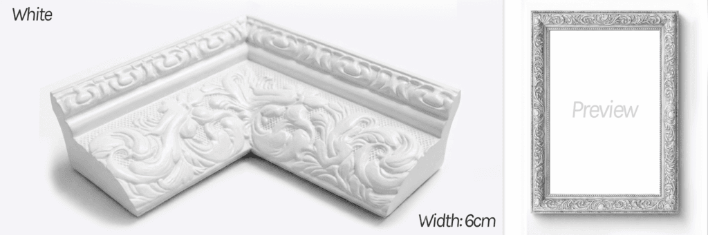 Cetak Foto Kanvas Frame Ornament Frame Ornament 6cm White