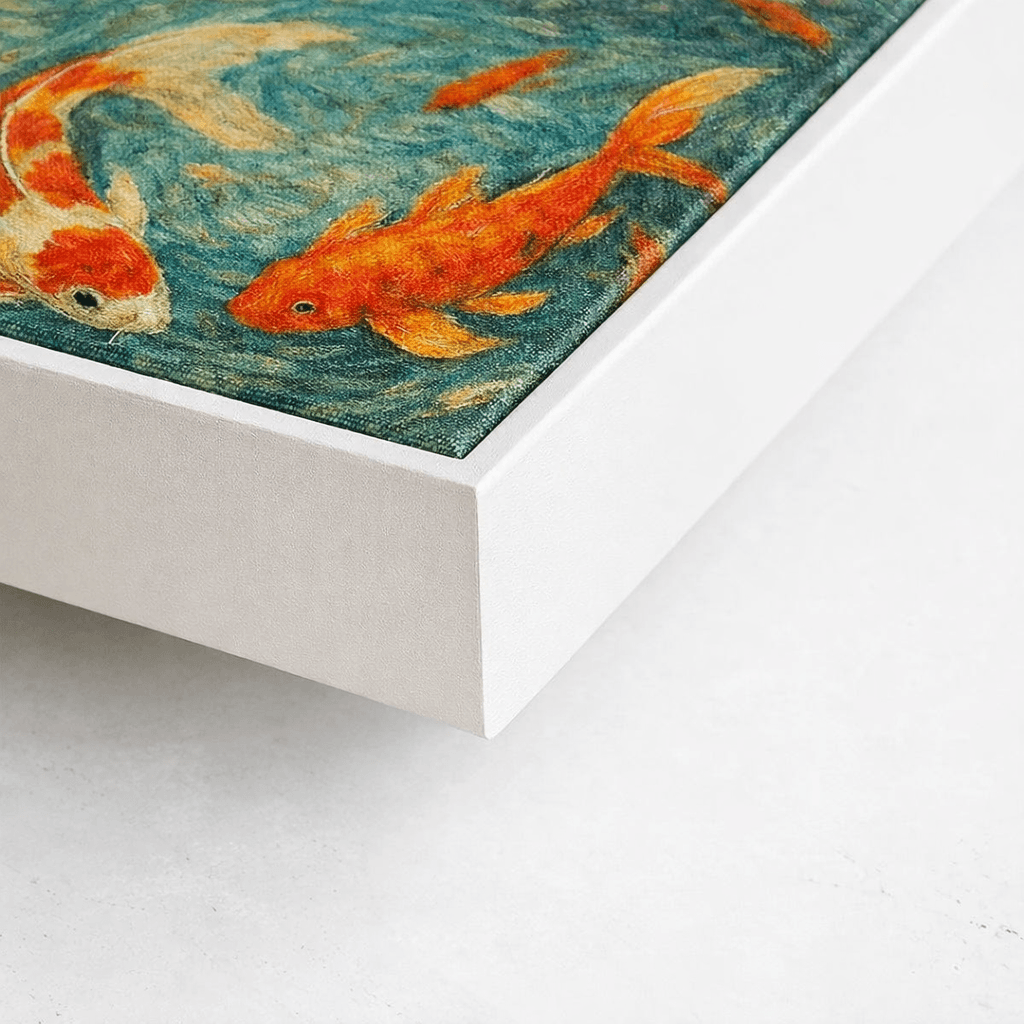 Detail frame floater ikan koi