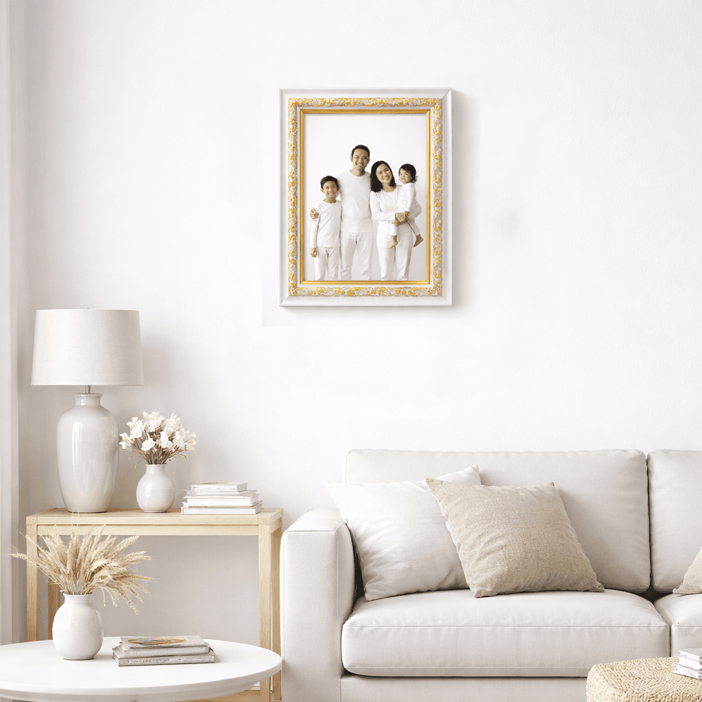 Pajangan foto canvas print frame ornament