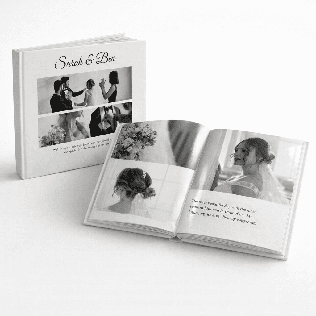 Buku foto pernikahan Sarah & Ben