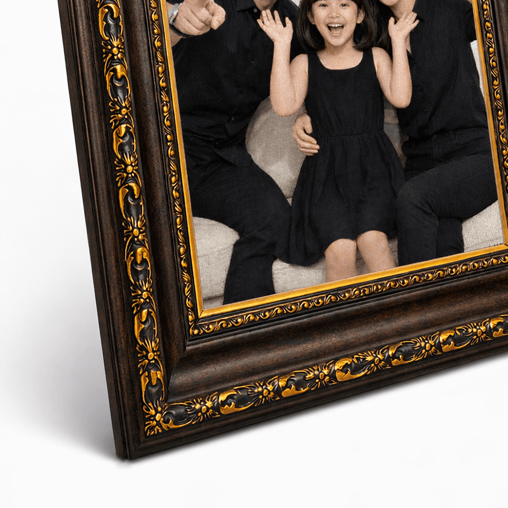 Bingkai foto keluarga bahagia