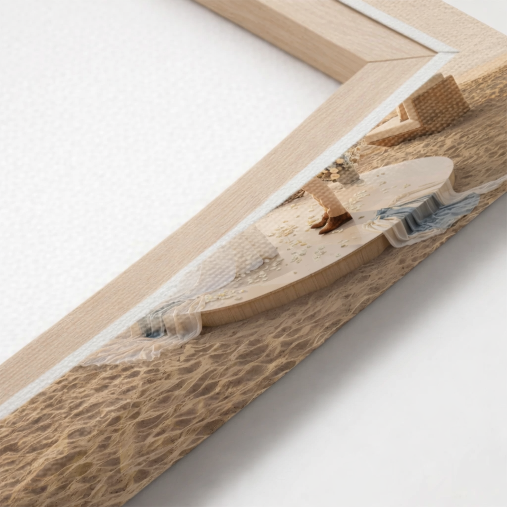 Detail canvas belakang spanram