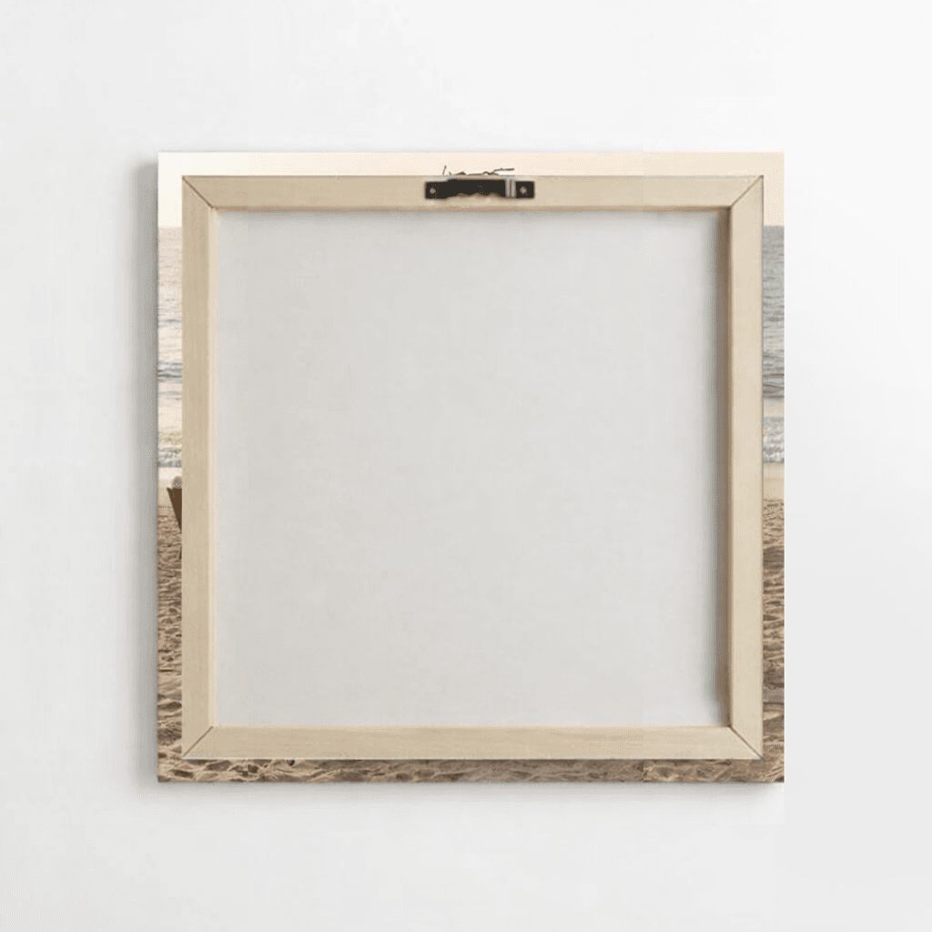 Tampak belakang spanram canvas