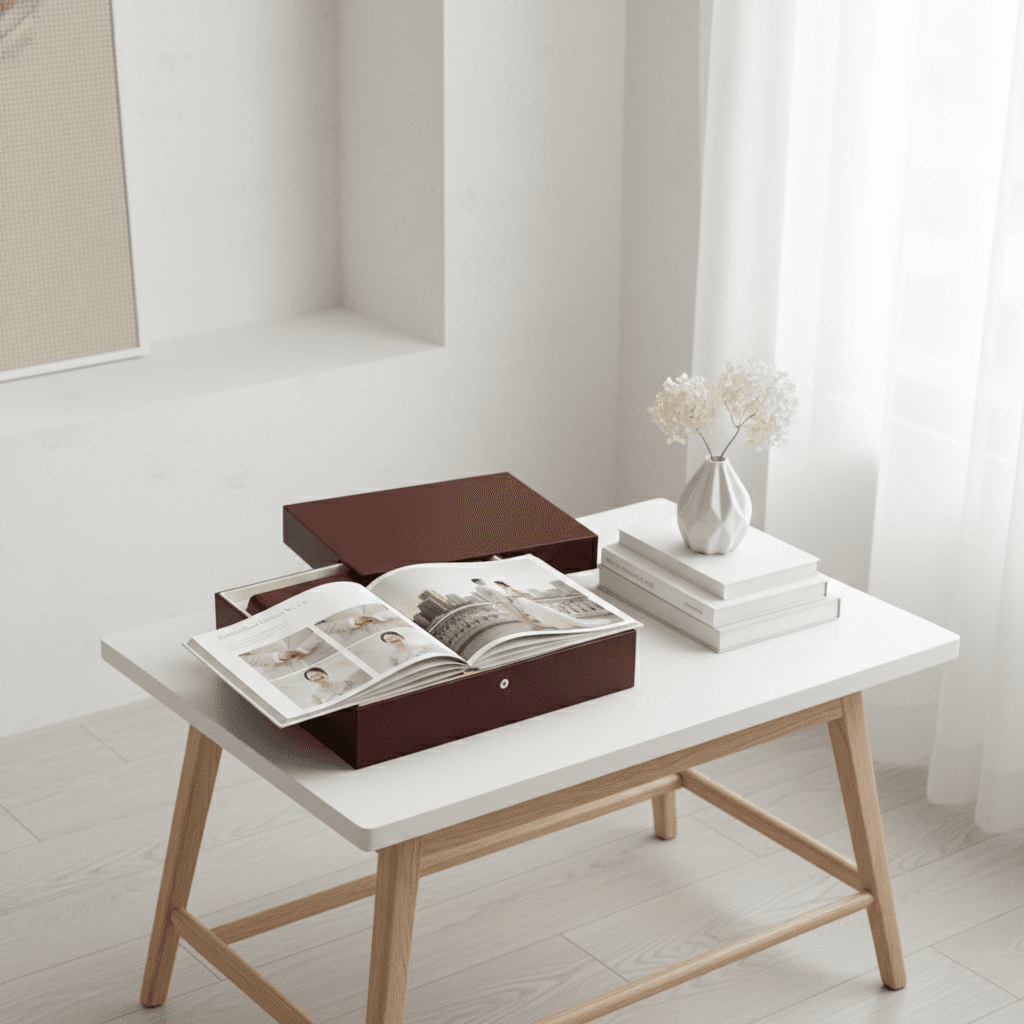 Album foto mewah dalam kotak