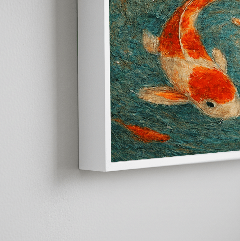 Ikan koi dalam lukisan