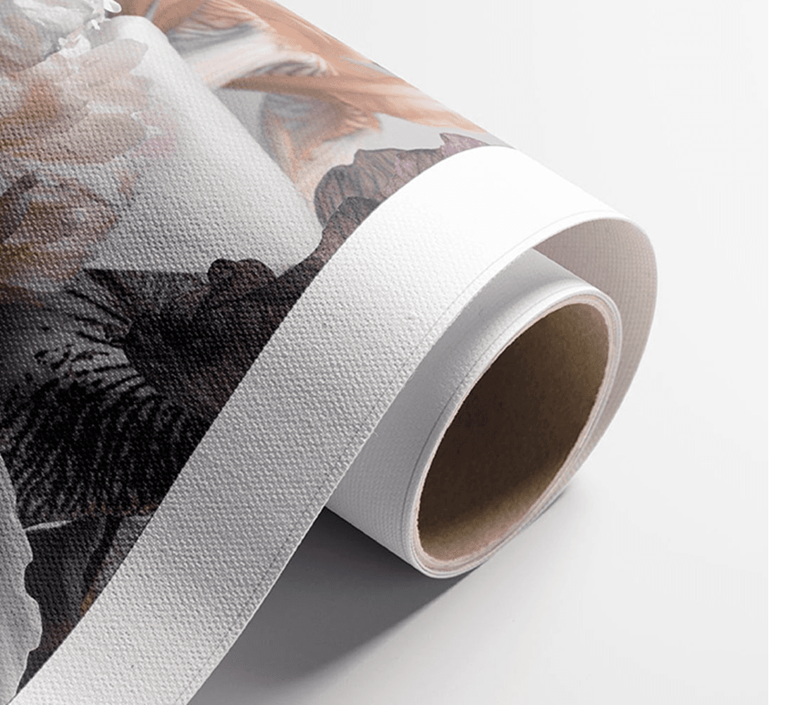 Bunga dengan kertas bergulir