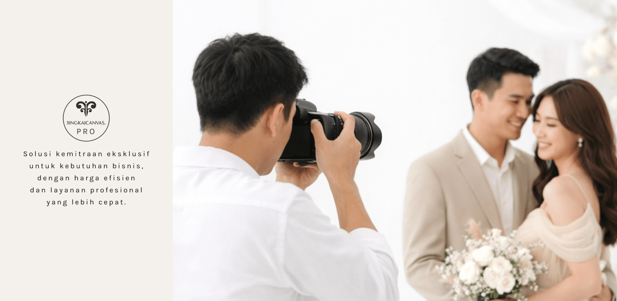 Bingkaicanvas PRO Fotografer wedding