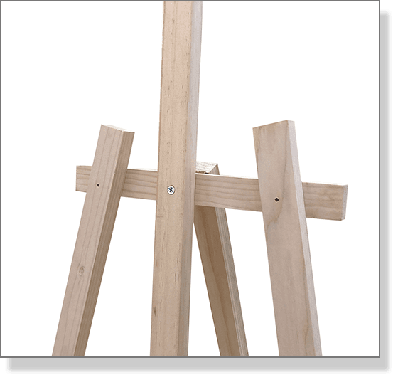 Easel kayu artistik berdiri