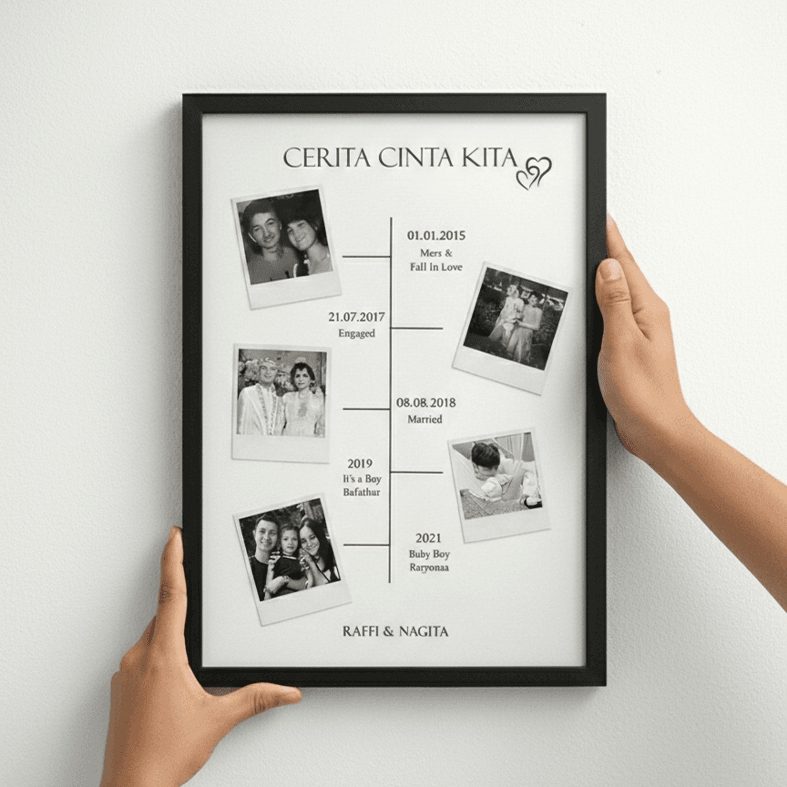 Timeline cinta pasangan bahagia